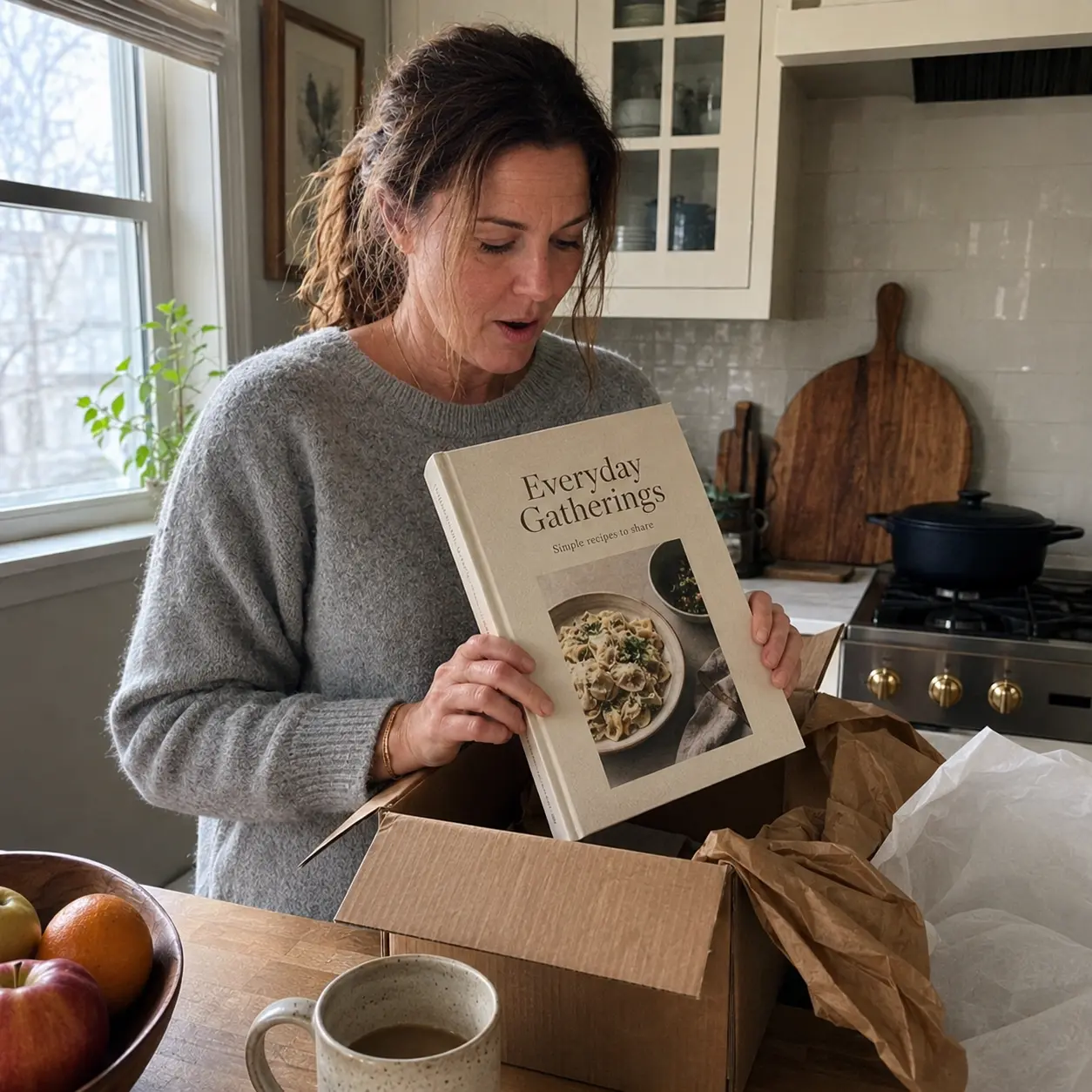 Claire D. with their Tablespoon cookbook